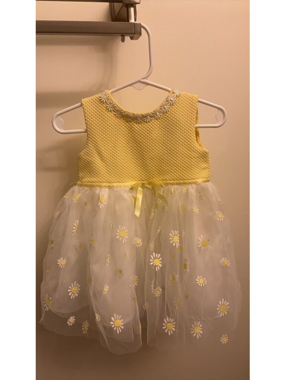 Blueberi Boulevard Yellow Floral Baby Dress
